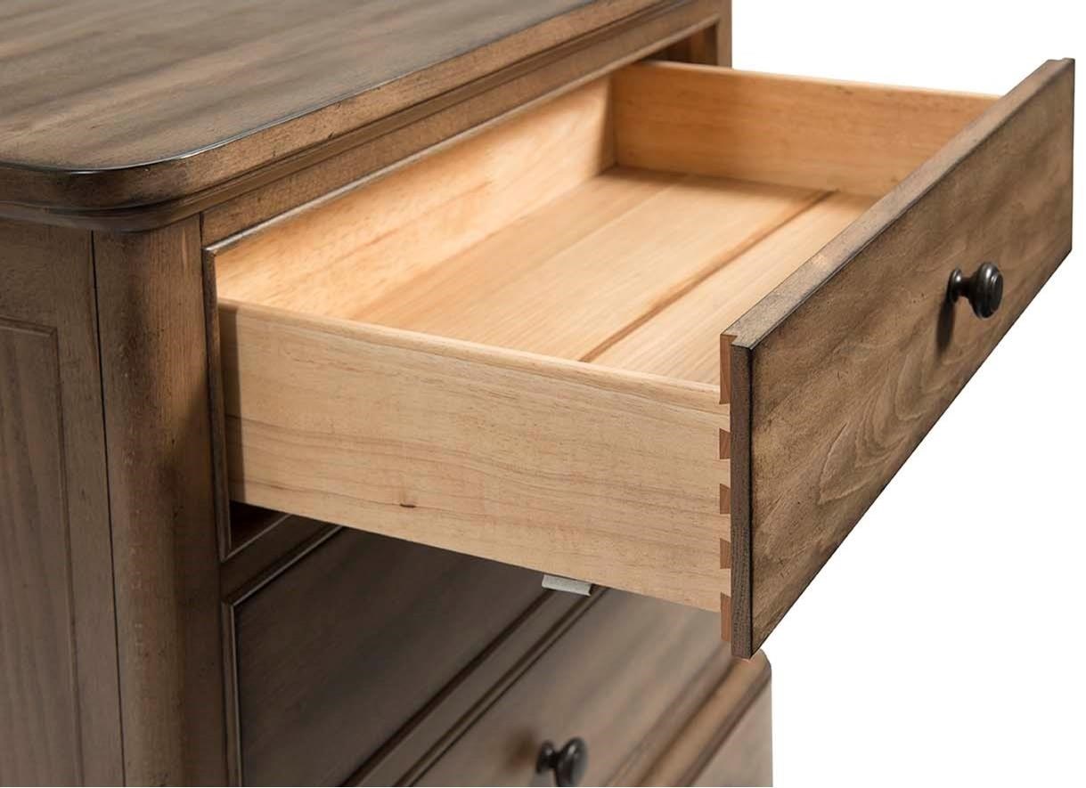 Cresent Fine Furniture Gunnison 3 Drawer Nightstand with USB Power